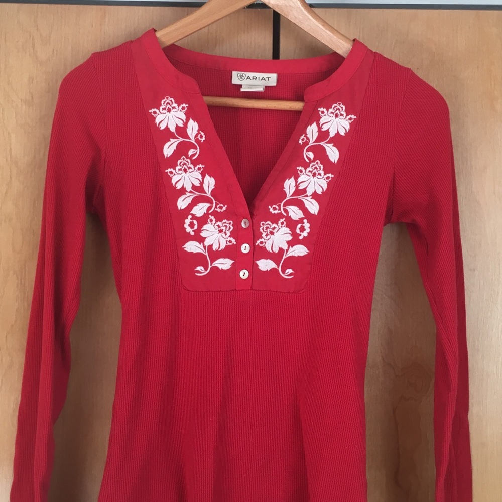 Ariat Thermal Red Long Sleeve